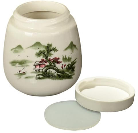 Portauovo in ceramica – Cuociuova cocotte | Coppe con coperchio con design compatto, tazze da cucina per microonde con manico facile da impugnare, articolo per uova da cucina, uova delicate per uso