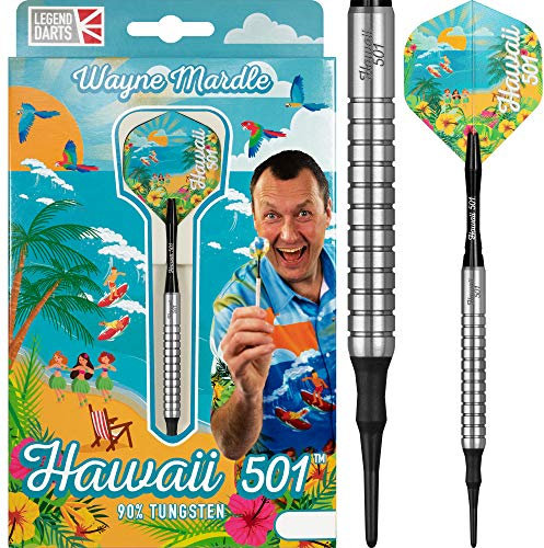 Legend Darts Wayne Mardle Hawaii 501 90% Silver Softdarts 20 Gramm