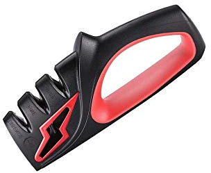 XINGYU Sharpening Equipment, Home Multi-function 4-in-1 Fast Knife Sharpener, Kitchen Gadgets, Easy To Use And Safe, Affordable! (black) (Color : Black)