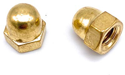 10 Stück Sechskant Hutmutter Messing M4 DIN 1587 hohe Form [Größe Wählbar](M4 [10 Stück])