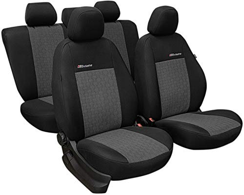ERJOT AKR-EXC Exclusive Komplett Set maßgefertigte modellspezifische Sitzbezüge kompatibel mit VW Golf VI Autositzbezüge Velour