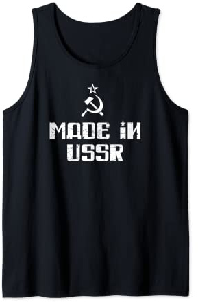 Made in USSR Sowjetunion Flagge Fahne Hammer Sichel Russland Tank Top