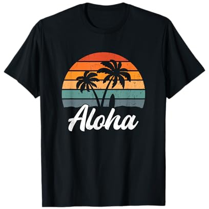 Aloha Hawaii Hawaii Surf Beach Palme Design T-Shirt