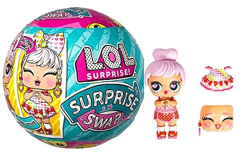L.O.L. Surprise! Surprise Swap Tots - 1 Sammlerpuppe mit 2 Gesichtsausdrücken und 2 Looks in Einem - Wasser-Überraschung beim Auspacken - Ideal für Mädchen und Jungen ab 3 Jahren