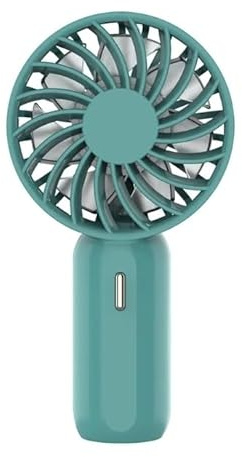 Rechargeable Handheld USB Mini Fan Battery Operated (Green)