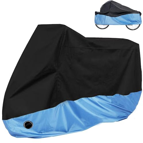 LATOLINON Adult Tricycle Cover, Trike Bicycle Cover Outdoor Storage Waterproof, Dust Wind Proof, Bike Covers for 2 or 3 Bicycles