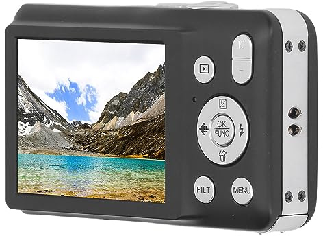 Appareil Photo Numérique 8K, Caméra Vidéo Numérique 68MP avec écran 2,7 Pouces, Zoom Numérique 16X 20 Effets de beauté Caméra Vidéo Compacte Vlogging Camera (Noir)