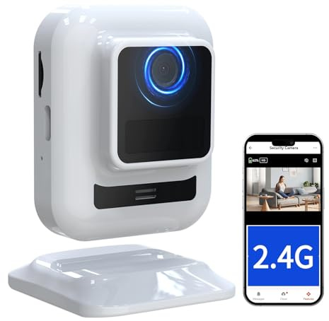 Caméra de sécurité Cellulaire 4G LTE, Carte SIM et SD Non Incluses, Caméra de Surveillance Intérieure WiFi Audio 2 Voies 2 MP pour la sécurité de la Maison, Vision Nocturne HD,