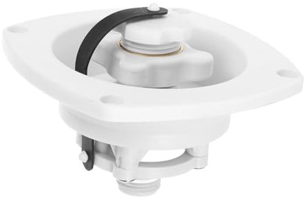 SOLUSTRE Wassertankmündung Drehbar Mit Deckel Wohnmobil Zubehör Rv-wasserschlauchanschluss Rv-wassereinfülleinlass Camper-Teile Wohnmobil Wassereinlass Ersatzteile Für Wohnmobile Weiß Pp
