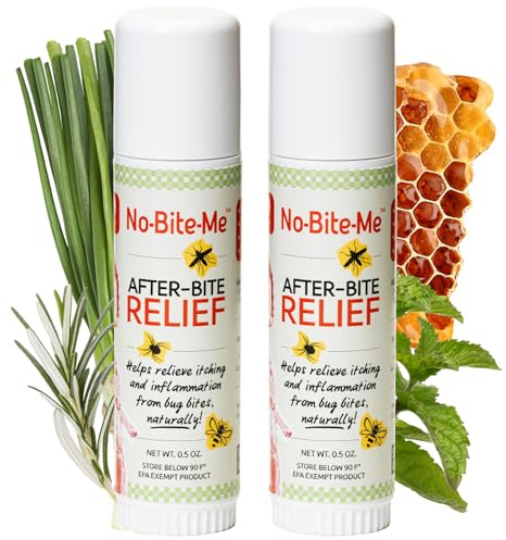 SALLYEANDER No Bite Me After-Bite Soothing Sticks – All-Natural Itch-Relief Balm, 2 Pack, Kid & Infant Friendly