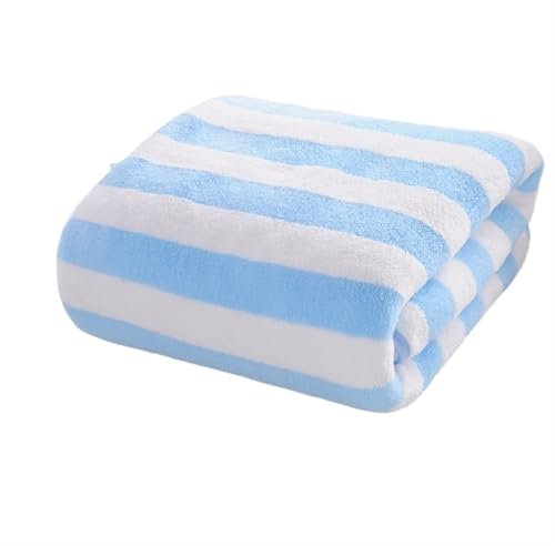 AYWTIUN Sporthandtuch Einfache Streifen, saugfähig, schnell trocknend, Badetuch-Sets, weiche Erwachsene, Gesichtshandtücher, Badezimmer, Mikrofaser, Badetücher(4,70x140cm Bath Towel)