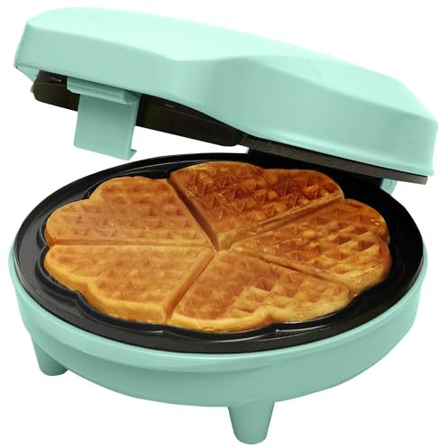 Bestron ASW217MBS Waffle Maker, Alloy Steel, Color: green