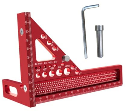 Gralara 3D Multi Angle Measuring Ruler Accurate for Engineer Carpenter Construction