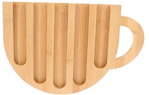 KOCKSHION 1pezzi Contenitore in Legno Per Capsule Di Caffè Portaoggetti Verticale Per Capsule Di Caffè Organizer Pratico e Compatto Per