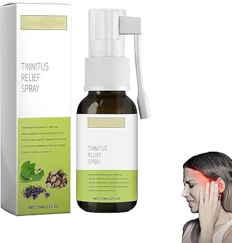 Brianelle Auridrip Tinnitus Relief Spray, Tinnitus Relief for Ringing Ears, Tinnitus Inhaler,Earwax Cleaning Care Spray, Effectively Improves Hearing and Relieves Discomfort (1 pcs)