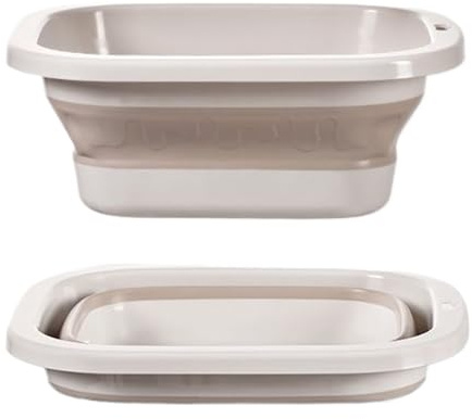 Colander for Kitchen, Folding Bowl Strainers, 9.84x8.66x3.94 Inches Double Layer Drain Basket Versatile Food Prep Container and Pasta Drainer Spaghetti, Vegetables, Fruits, More