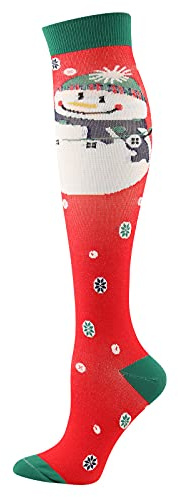 Uwdiohq Calzini Caldi Da Donna Sportivi Per Libero Con Natalizio Calze Reggicalze Taglie Forti (M, One Size) Lunghe Gambaletto Alti Lunghi Calzettoni Caldo Cotone Uomo Felpate Regali Colleghe