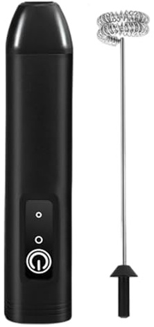 Montalatte portatile, ricaricabile tramite USB, frusta portatile per cappuccino, latte, cappuccino, caffè, cioccolata calda, bevande a base di latte, cucina e casa