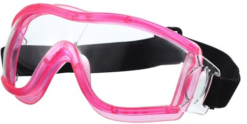 QUARKZMAN Lunettes De Sécurité, Anti-Buée Goggles De Protection Résistantes Aux Rayures Lentilles Transparentes Travail Extérieur Protection Oculaire Goggles De Sécurité, Rose