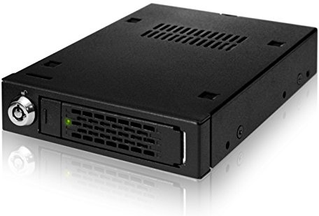 ICY DOCK 1 x U.2 / U.3 NVMe PCIe 4.0 SSD zu SFF-8639 Wechselrahmen - Vollmetall - ToughArmor MB601VK-B