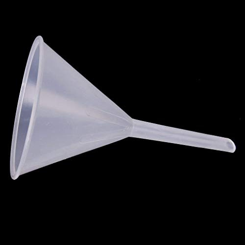 Aeromdale Embudo de plástico transparente de 90 mm para cocina, laboratorio, cochera, líquidos