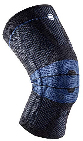 Bauerfeind Ginocchiera unisex GenuTrain con anello di silicone per scarico, stabilizzazione e attivazione del ginocchio dopo infortuni, operazioni o malattie croniche come gonartrosi (degenarazione articolare) o artrite
