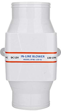 Dioche Sentina Marina Ventilator, 3 Zoll, Luftventilator, Marine, 75 mm, 12 V, 130 CFM leise, Luftgebläse für Yacht Caravan