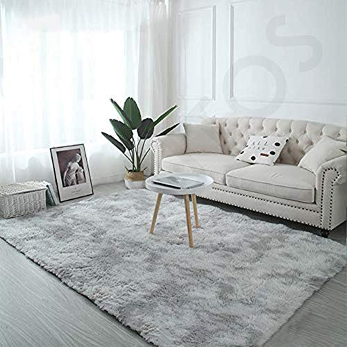 Muutos Teppiche Wohnzimmer 100x140cm, Dekoration Teppich, Robust Qualität, Strapazierfähig, für Wohnzimmer, Schlafzimmmer, Kinderzimmer, Esszimme - Hellgrau