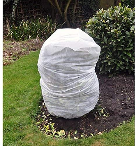 Truoli Pack of 2 Large Frost Protection Winter Fleece Jackets Cover Protect Plant Shrub 125cm x 80cm
