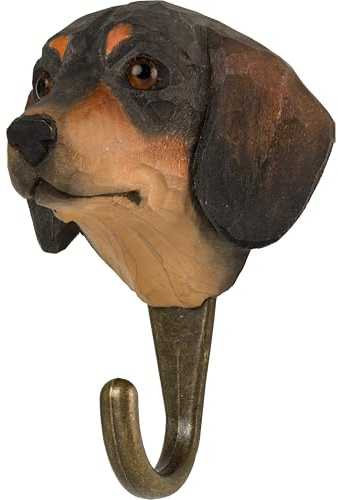 WILDLIFEGARDEN WG4498 Haken Dachshund - Handgeschnitzter Wandhaken