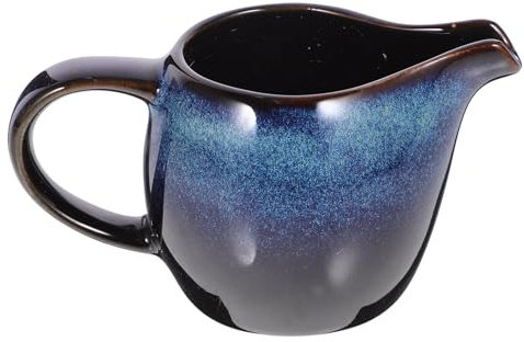 HOLIDYOYO Keramikkrug Im Europäischen Stil Mit Ausguss Und Griff Vielseitig Einsetzbar Für Kaffee Mini- Ästhetisches Design Unverzichtbar