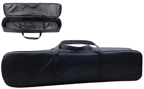 Rurunklee Sac de Canne à Pêche 75cm Canne Pliante Portable Étui de Transport Moulinet de Pêche Sac de Rangement Étui