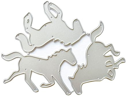 Metall-Stanzschablone mit Pferde-Motiv, Scrapbooking, Schablone, Karten, Fotoalbum, Vorlage, Dekoration, Handwerk