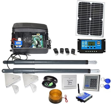 Apriporta automatico, apricancello automatico, Attuatore lineare elettrico 12VDC for vialetto del solare Motore da 200 kg automatico di apertura del cancello a battente GSM 2 telecomandi per famiglie