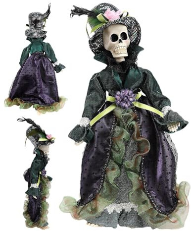 Gruselige Puppe, gruselige Puppe - Halloween-Horror-Puppe, dekorative Geisterfigur,Desktop-Dekoration, Haus, Studio, Zuhause, Ornamente für, Mädchen, Kinder, Erwachsene, Herbsternte