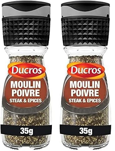 DUCROS - Moulin Poivre Steak & Épices 35 g (Lot de 2)