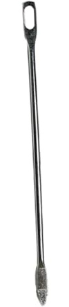 Enhebrador de cordón elástico, ayuda para enhebrar costura, fácil de enhebrar, 20,7 cm, plateado