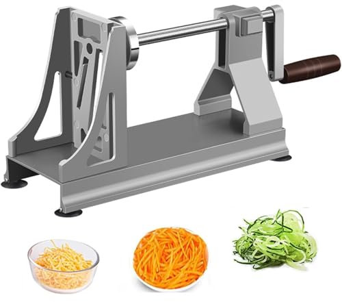 Affettatrice Per Patate, Macchina Per Patate a Mille Tagli, Spiralizzatore Per Verdure Con Tre Tipi Di Lame, Per Produrre Patate Sottili, Adatto Per Tagliare Patate a Pezzi, Ravanelli, Zucchine