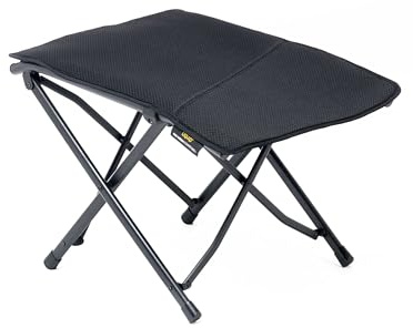 Uquip Beinauflage Finley Air Mesh I klappbare Fußablage für Faltstühle I mit 100 kg Traglast I tragbarer Fußhocker für Camping, Wandern, Festivals & Reisen I auch als Campinghocker nutzbar