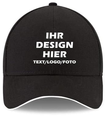 ERICAT personalisiert Cap personalisierte Basecap personalisiertes Baseball Cap mit Foto –selbst gestalten mit Ihrem Logo Kappe, Unisex-Trucker-Kappe Mesh Cap