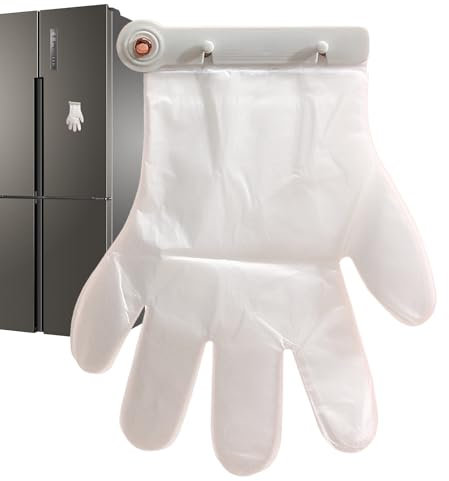Wodustee Gloves Clip Wall Mounted,Glove Storage Holder Organizer Dispenser With 100 Pairs Gloves,Disposabled Glove Holder,Punch-Fre-e Storage Holder Organizer Dispenser Kitchen Gadget