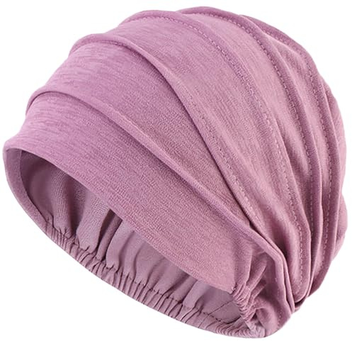 LIMHOO Damen Chemo-Haube Weicher, atmungsaktiver Baumwoll-Turban bei Haarausfall & Chemotherapie