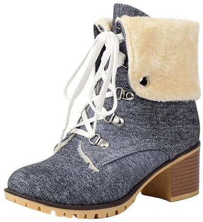 Stivale Alto Donna Stivali Cowboy Donna Moda Lunghi con Cerniera Laterale E Lacci Motivo Stampato a Giardino Impermeabili Stivali Texani Stivaletti da Gambale XXL