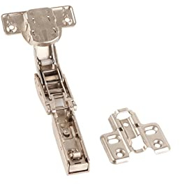 Aramox Bisagras de Armario de Esquina, Aleación de Zinc Suave Bisagras de Gabinete de Cocina para Puerta de 45 Grados, Ideal para Baños y Gabinetes de Cocina (35 Copas (sin Amortiguación))