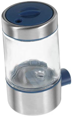 TOYANDONA Dispenser e Spezie in Acciaio Inossidabile con Dosatore Pressione Contenitore Trasparente per Cucina Bottiglia per Condimenti Contenitore Spezie Pratico e Quantitativo