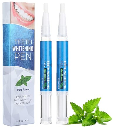 Zahnaufhellung Stift Bleaching Zähne, Zahnweiss Stift, Teeth Whitening Pen mit Bleaching Gel, Zähne Weiß Machen und Zahnfleisch Gel für Empfindliche Zähne, Effektiv gegen Verfärbungen