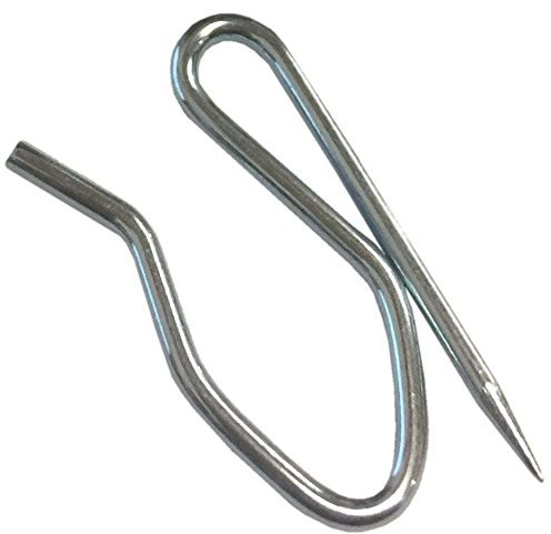 Curtain Hooks Metal Pinch Pleat Hooks 25 Pack Deep Prong Drapery Pins Galvanised Steel Tape Hook Fasteners for Pencil Pleat Curtains Window Panels Door Drapes Shower Screens Track Rail Hanging