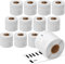 Hanseo 12 Rollen 99014 Etiketten Kompatible mit Dymo 99014 Label Writer Versandetiketten/Namensschilder 54 mm x 101 mm S0722430 passend für Dymo 4XL 450 450 Turbo Etikettendrucker, 220 Stück pro Rolle