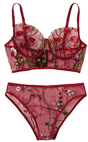 WILLBEST sexy Dessous Dessous rot Dicke Frauen in unterwäsche BH Set 95b Babydoll e erster Sport BH Damen Sexy Unterwäsche nippelklemmen brustwarzen Sex Bauch Weg Cosplay spitzenbody Damen Push