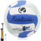Fantecia Volleyball Größe 5 mit Pumpe, Weiches Leder Beachvolleyball für Outdoor Indoor Spiel, Volley Geschenk für Mädchen Jugendliche Jugend Erwachsene Volley